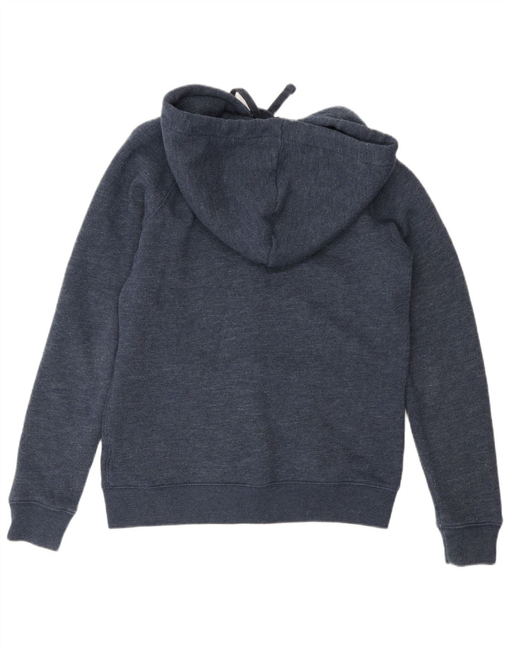 Sweter damski Jack Wills Oversize z kapturem i zamkiem błyskawicznym UK 10, mały, granatowy