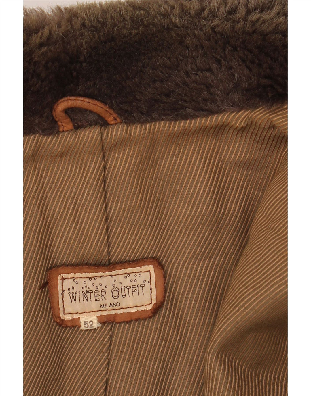 Męska kurtka skórzana VINTAGE IT 52 XL w kolorze brązowym