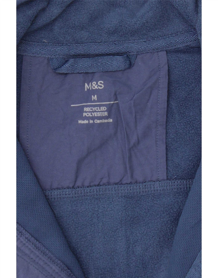 Męska kurtka polarowa Marks & Spencer UK 38, średni niebieski, poliester