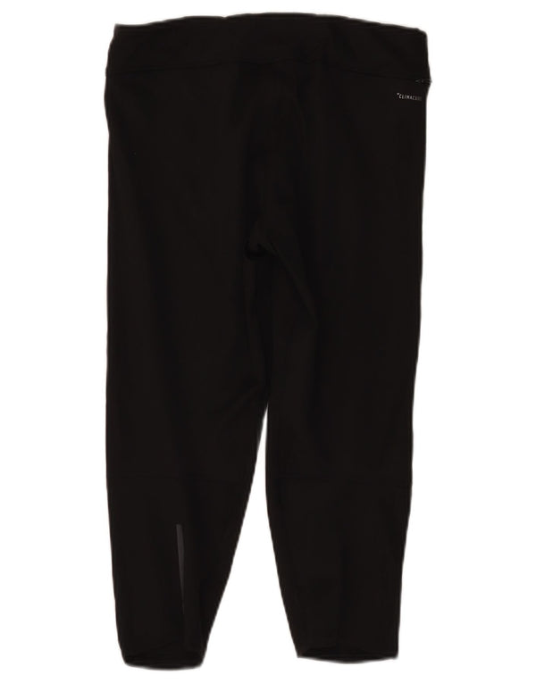 Damskie legginsy Capri do biegania Adidas UK 12 Medium Black Sports