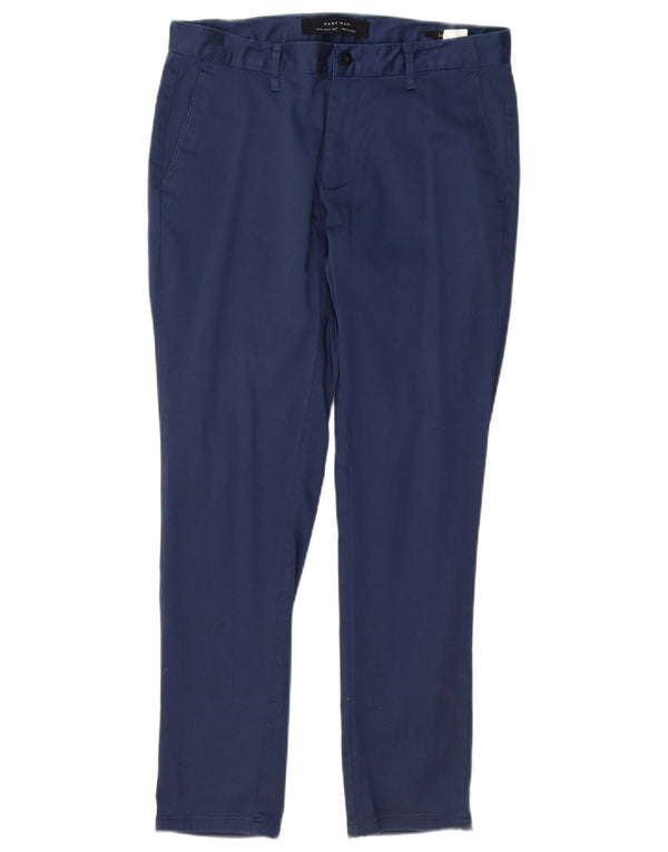 Męskie spodnie chino Zara EU 40 Medium W31 L29 Granatowa bawełna