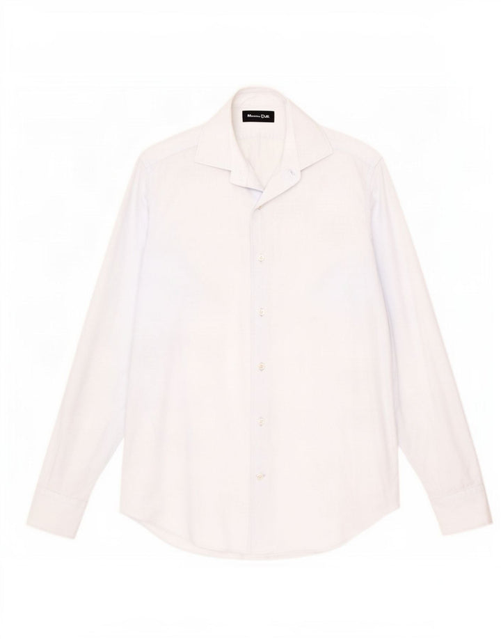 Męska koszula Massimo Dutti rozmiar 39 15 1/2 Średni niebieski bawełniany
