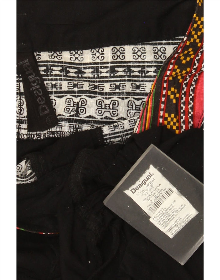 Damska spódnica w kształcie litery A Desigual EU 38 Medium W30 Czarna patchworkowa
