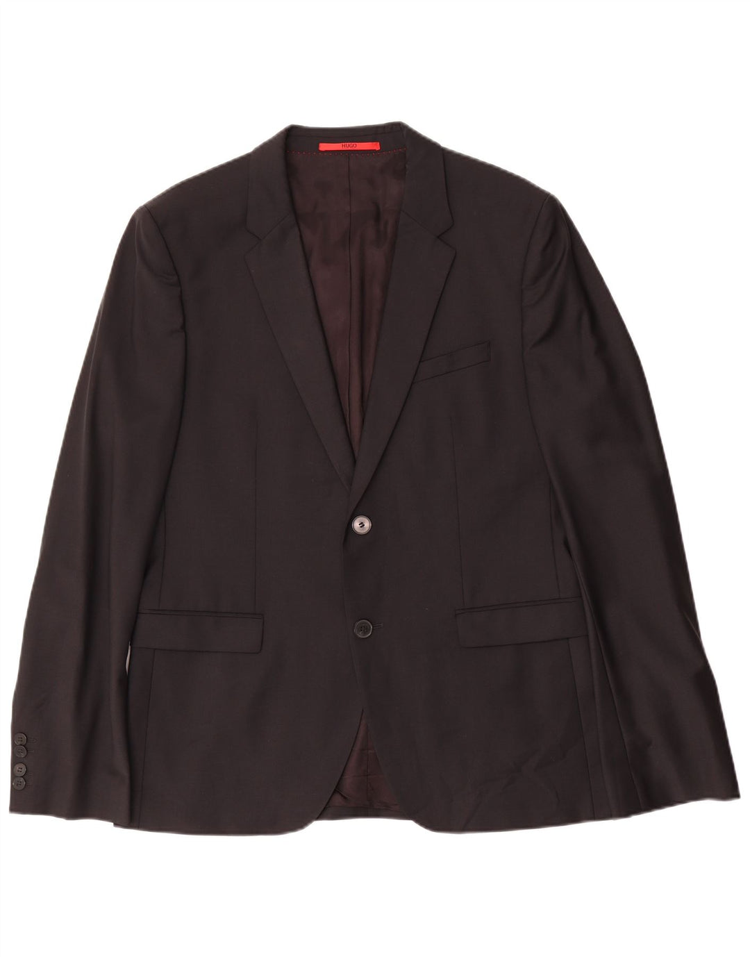 Męska marynarka zapinana na 2 guziki Hugo Boss EU 52 XL Czarna wełna