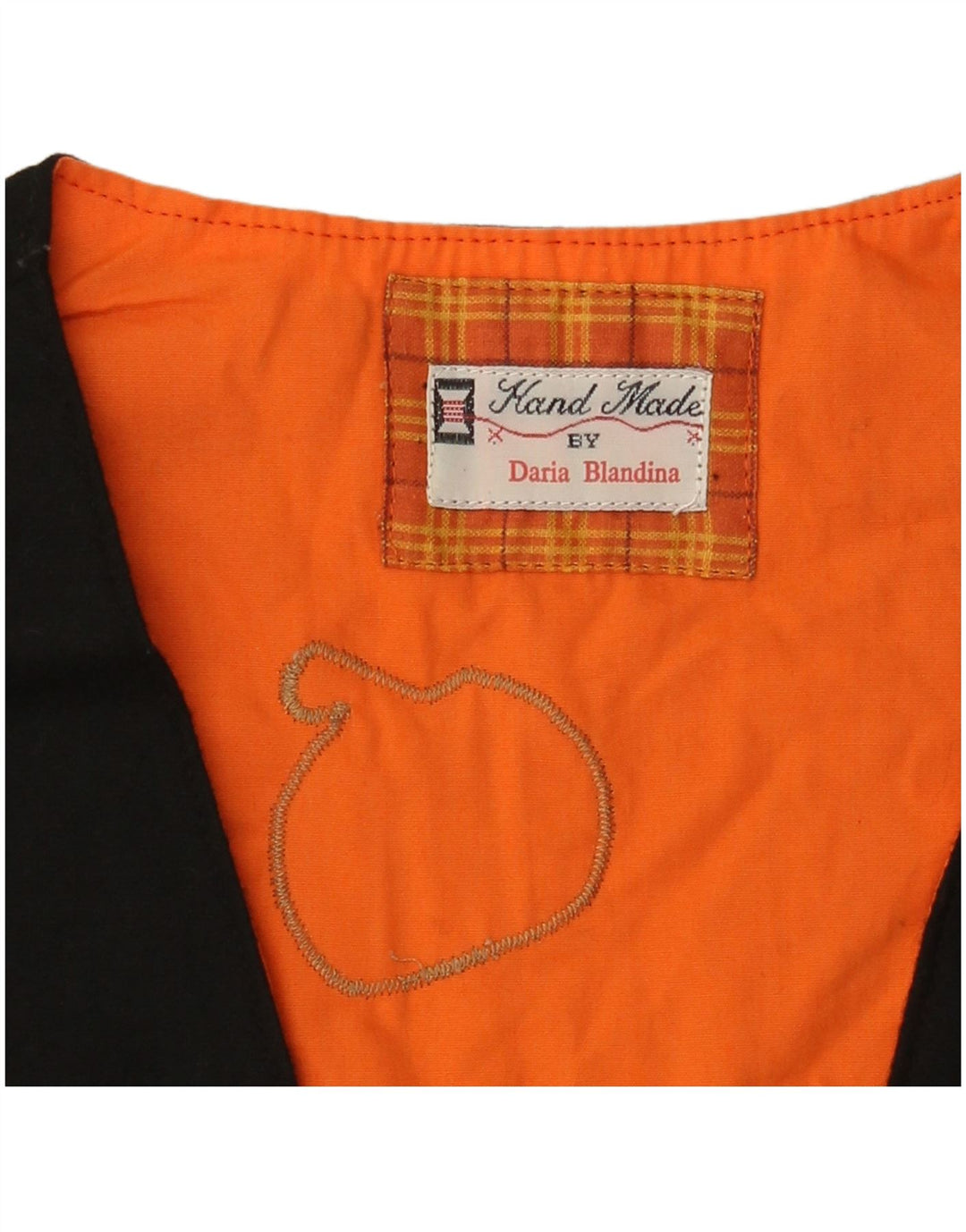 Damska kamizelka graficzna VINTAGE UK 12, średnia czarna