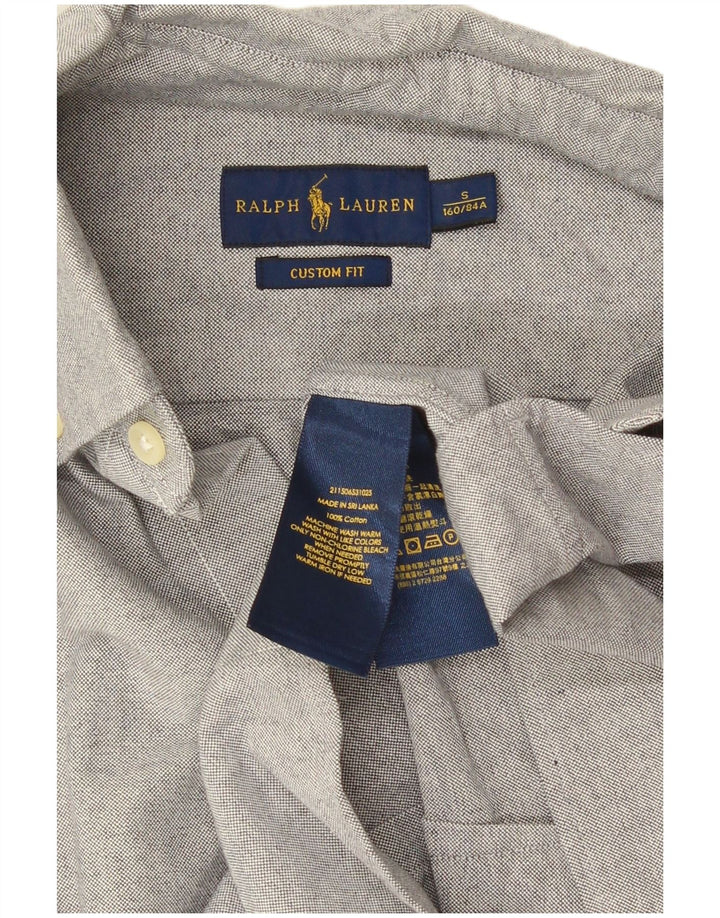Koszula męska Ralph Lauren o dopasowanym kroju, mała, szara, bawełniana