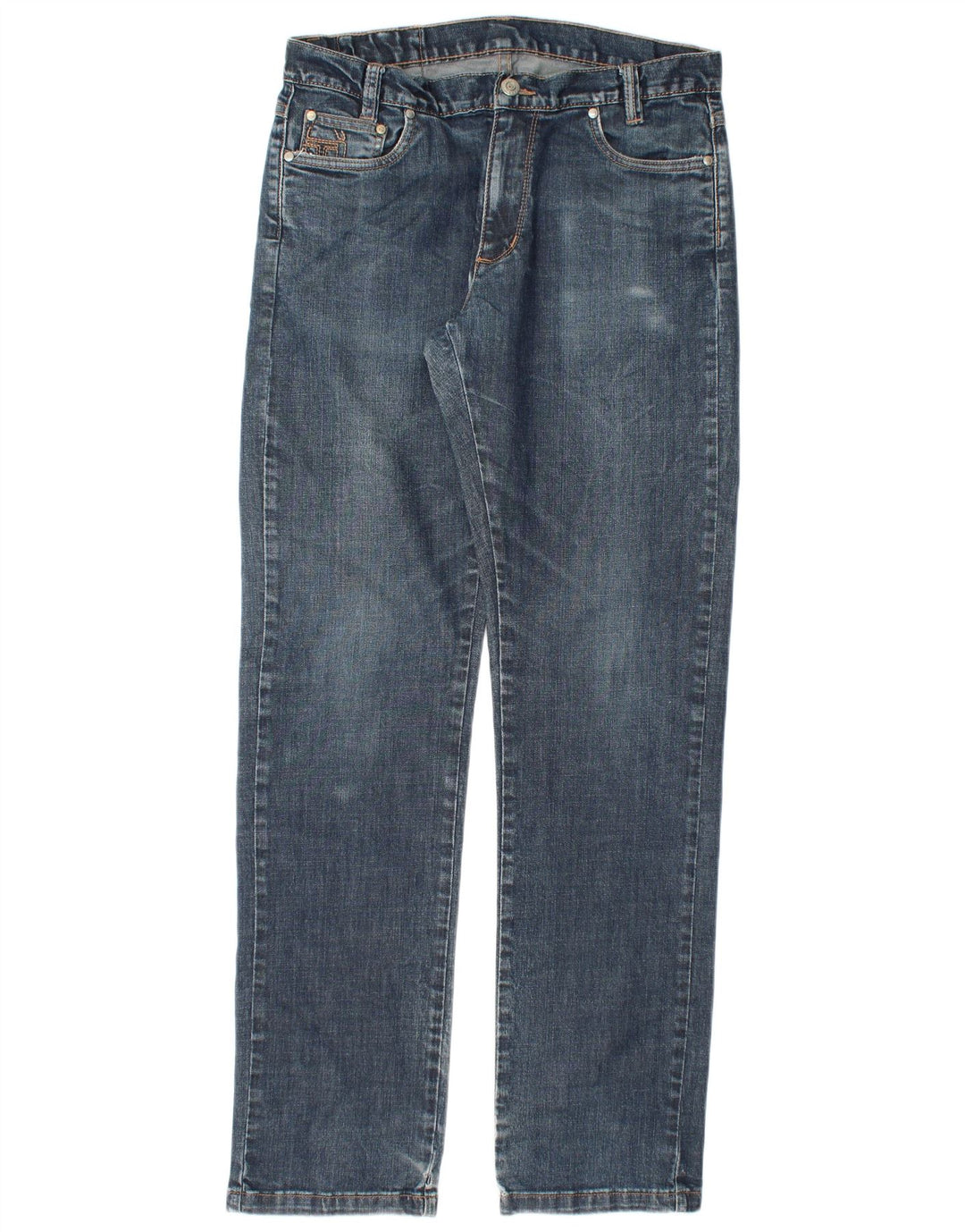 SERGIO TACCHINI Męskie proste dżinsy W34 L34 Niebieska bawełna