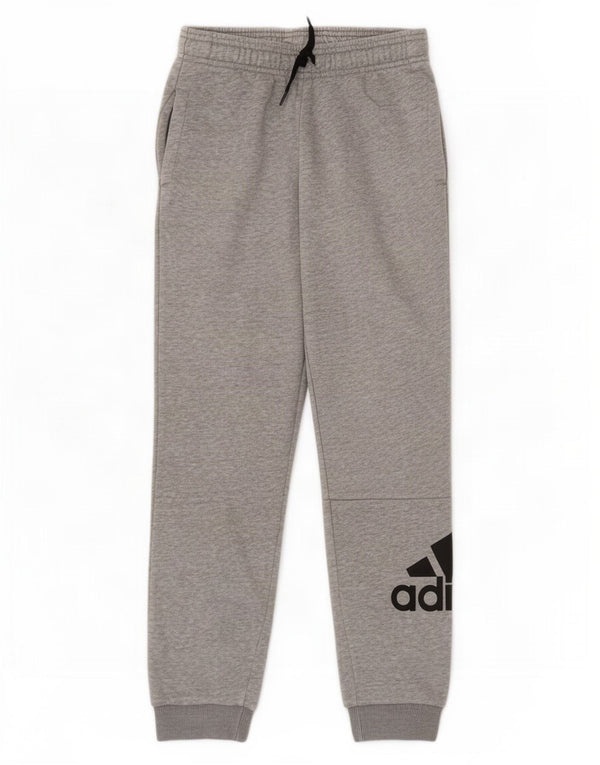 Adidas Chłopięce Spodnie Dresowe Graficzne Joggery 9-10 Lat Szare Nakrapiane
