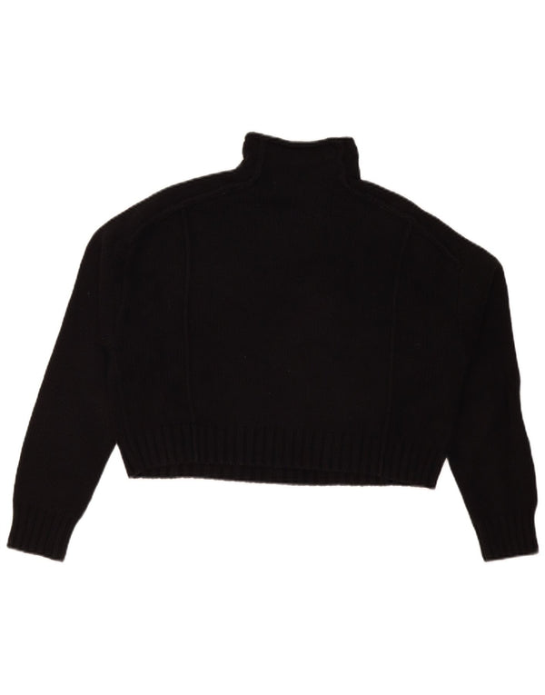 Damski sweter Zara Crop Oversize z golfem UK 10 Small Black