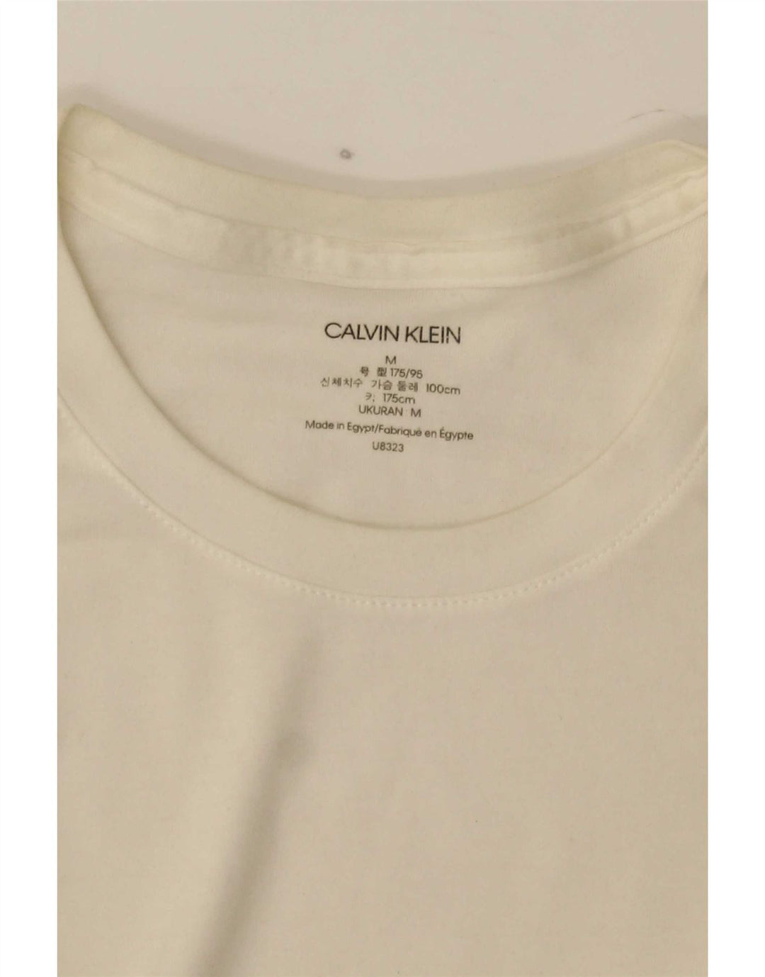 Męski top z długim rękawem Calvin Klein Jeans, średni kolor biały