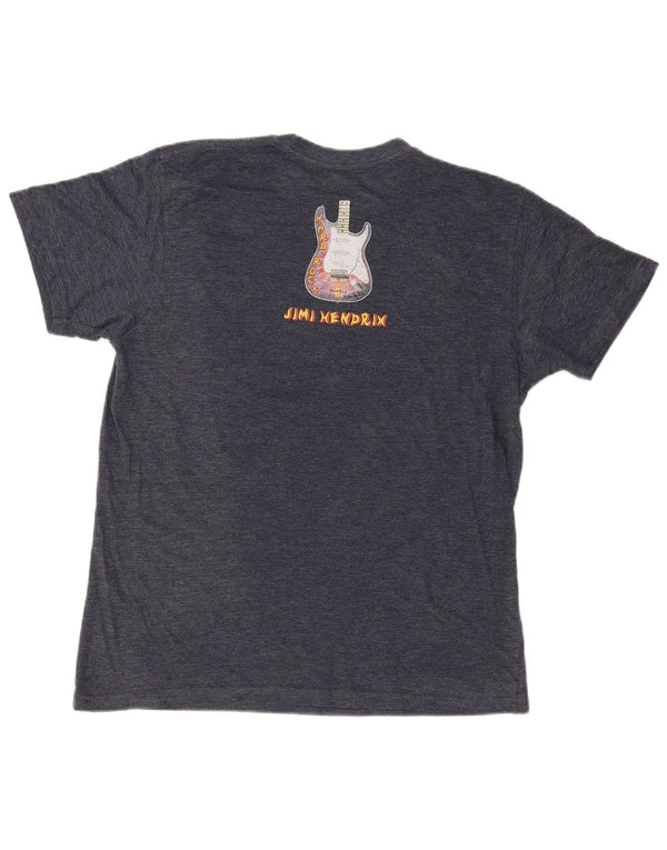 Hard Rock Cafe Mens London Graphic T-Shirt Top Large Navy Blue Cotton