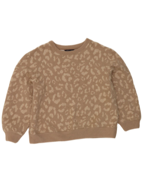 Marks & Spencer Damski sweter z okrągłym dekoltem, UK 14, średni brąz