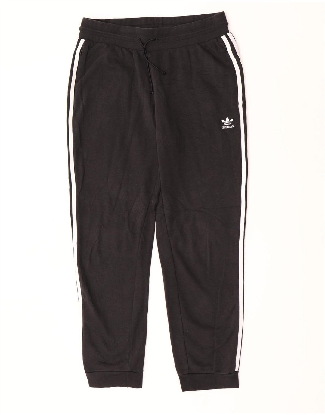 Męskie spodnie dresowe Adidas, średnie czarne, bawełniane