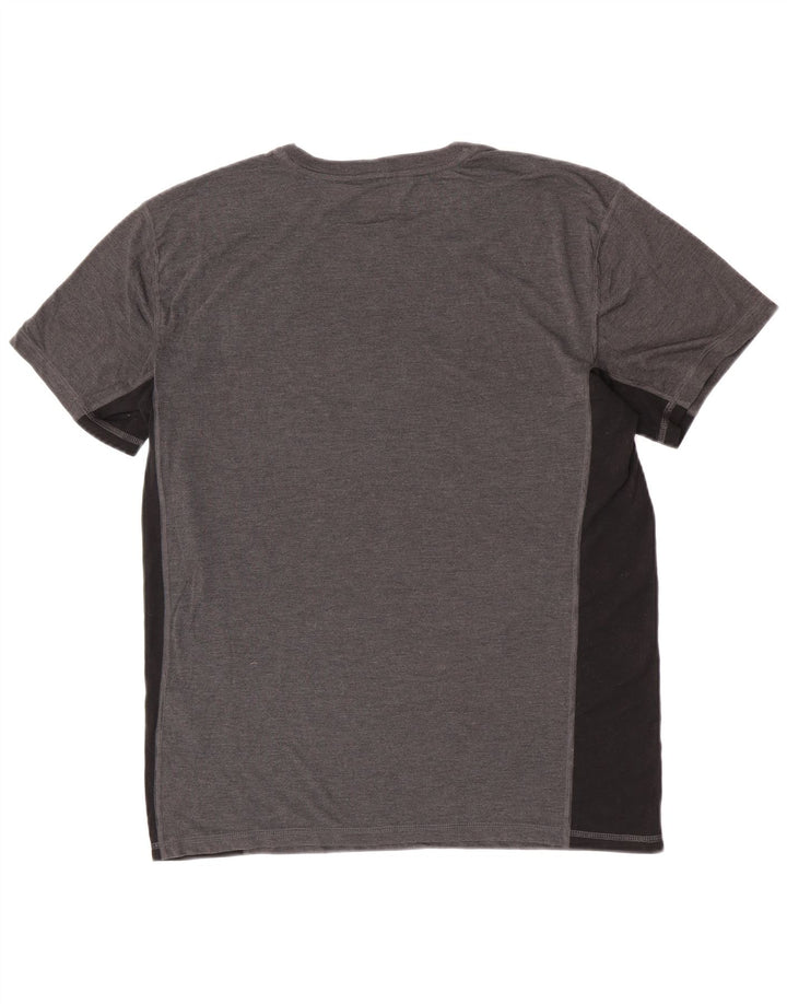 T-shirt męski Carhartt o swobodnym kroju, poliester w kolorze średnioszarym