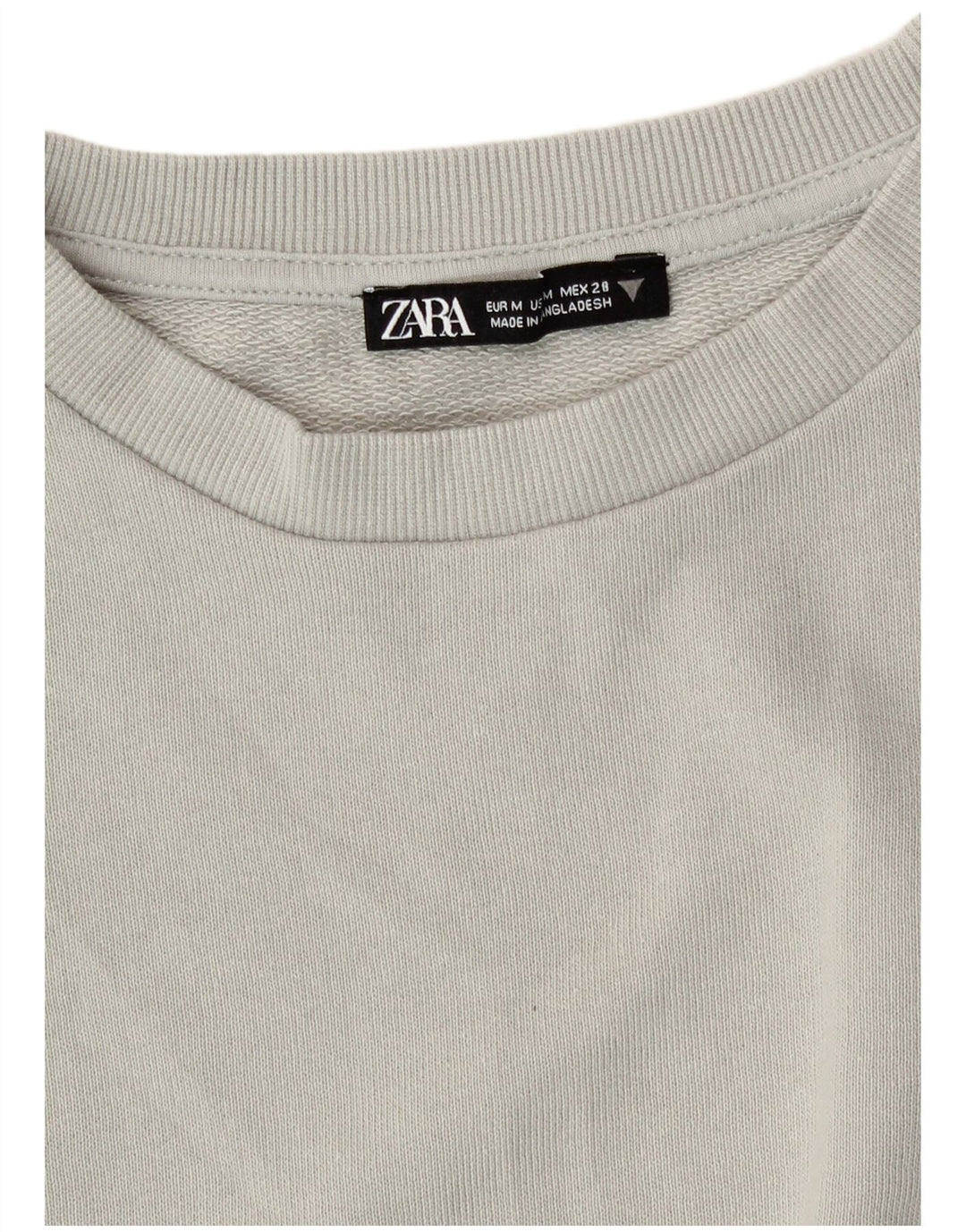 Bluza damska Zara Crop Sweter UK 14 Średnia szara bawełna