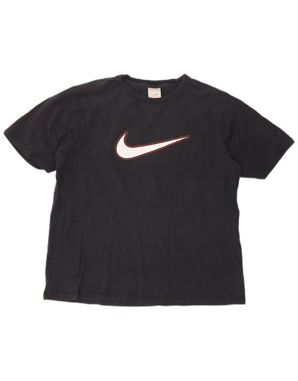 Męska koszulka z grafiką Nike, 2XL, granatowa, bawełniana