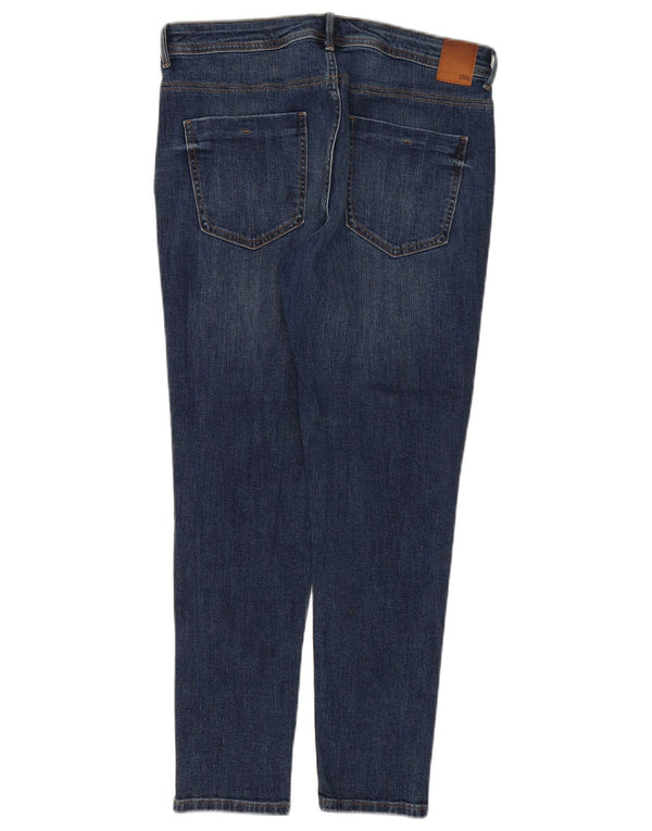 Damskie jeansy skinny Zara EU 42 Large W32 L28 Niebieskie bawełniane