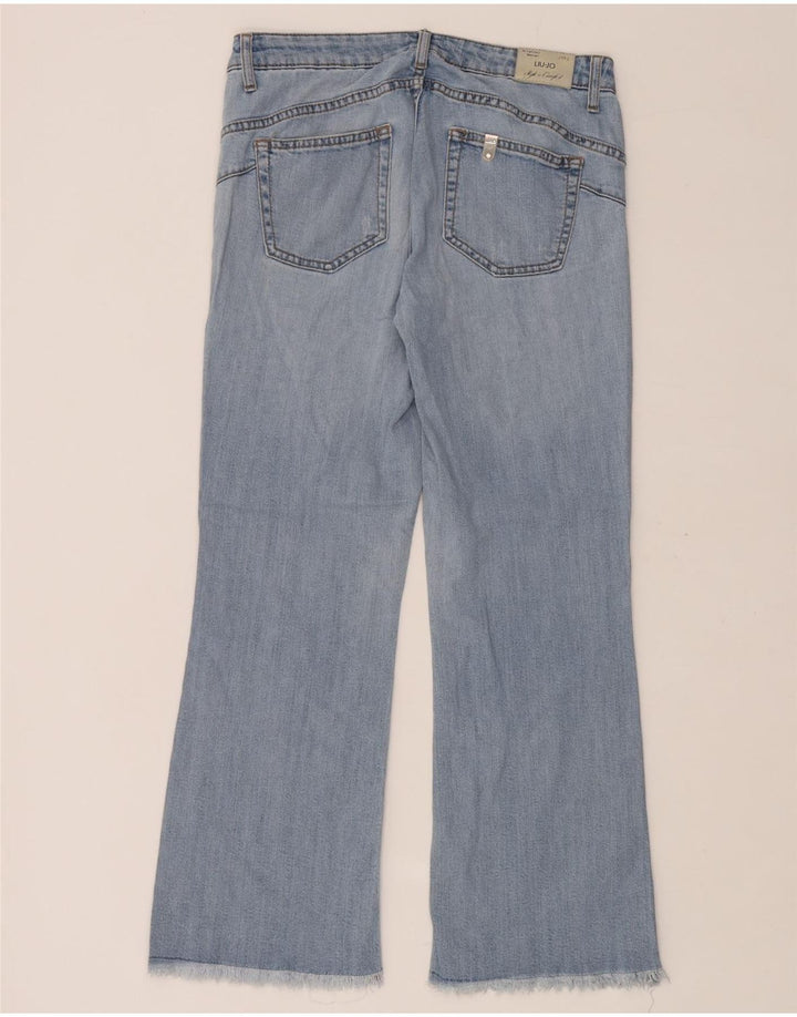Damskie jeansy Bootcut Liu Jo W30 L26 Niebieskie bawełniane
