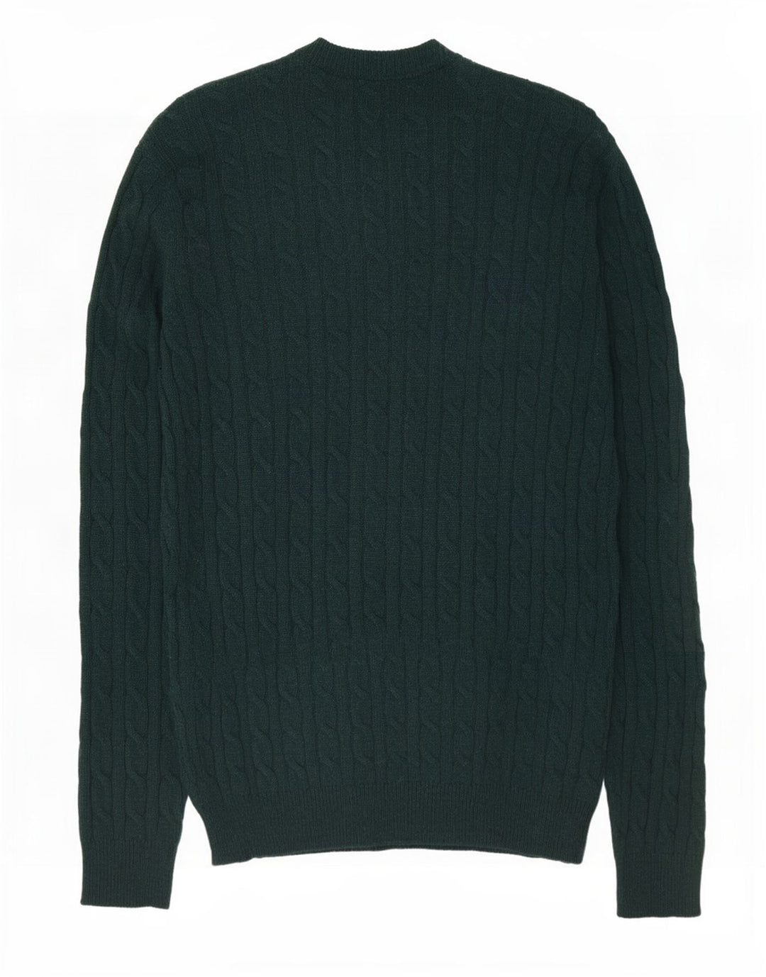 Jack Wills Męski sweter z okrągłym dekoltem, duży, zielony, wełniany