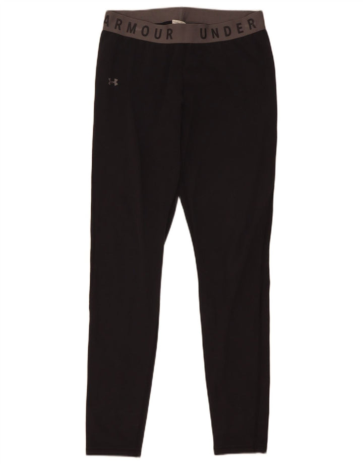 Damskie legginsy Under Armour Graphic UK 12, średnie, czarne, bawełniane