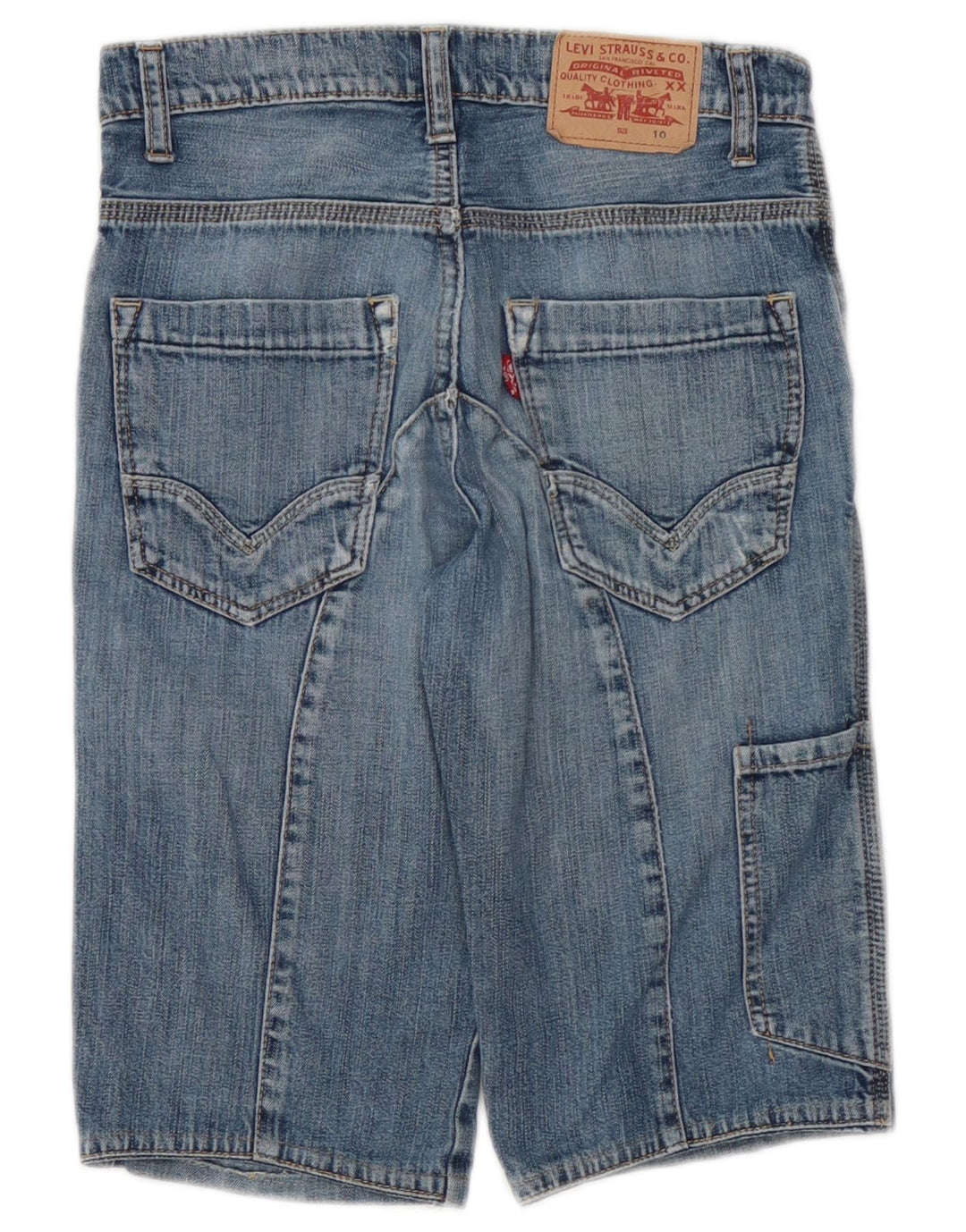 Chłopięce spodenki jeansowe Levi's Distressed Cargo 9-10 lat W24 Niebieskie