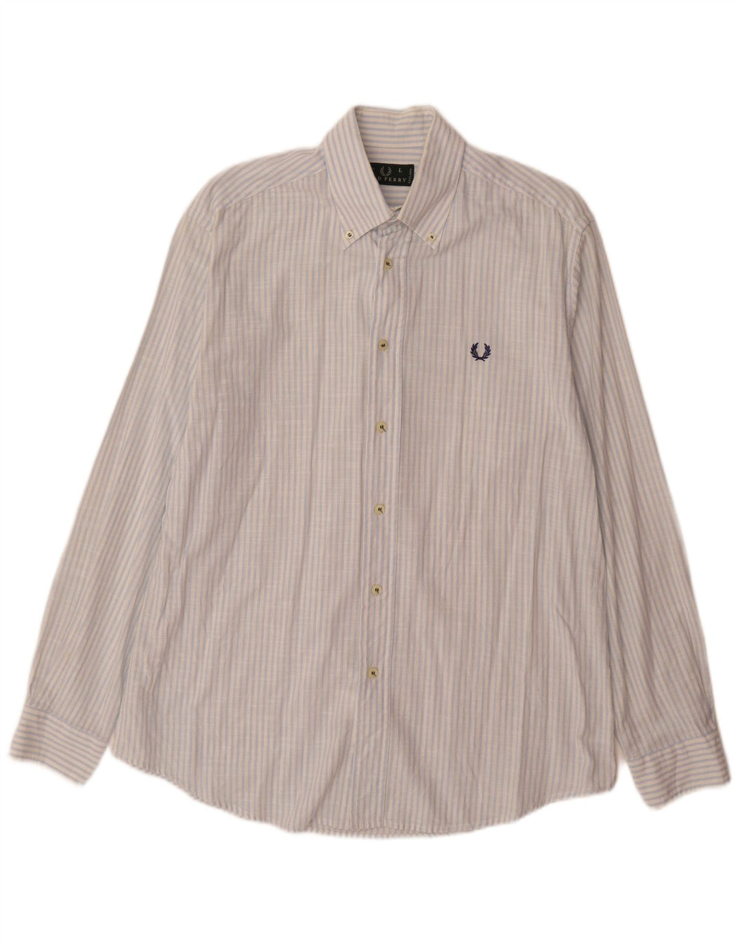 Koszula męska Fred Perry, duża, niebieska, bawełniana w prążki