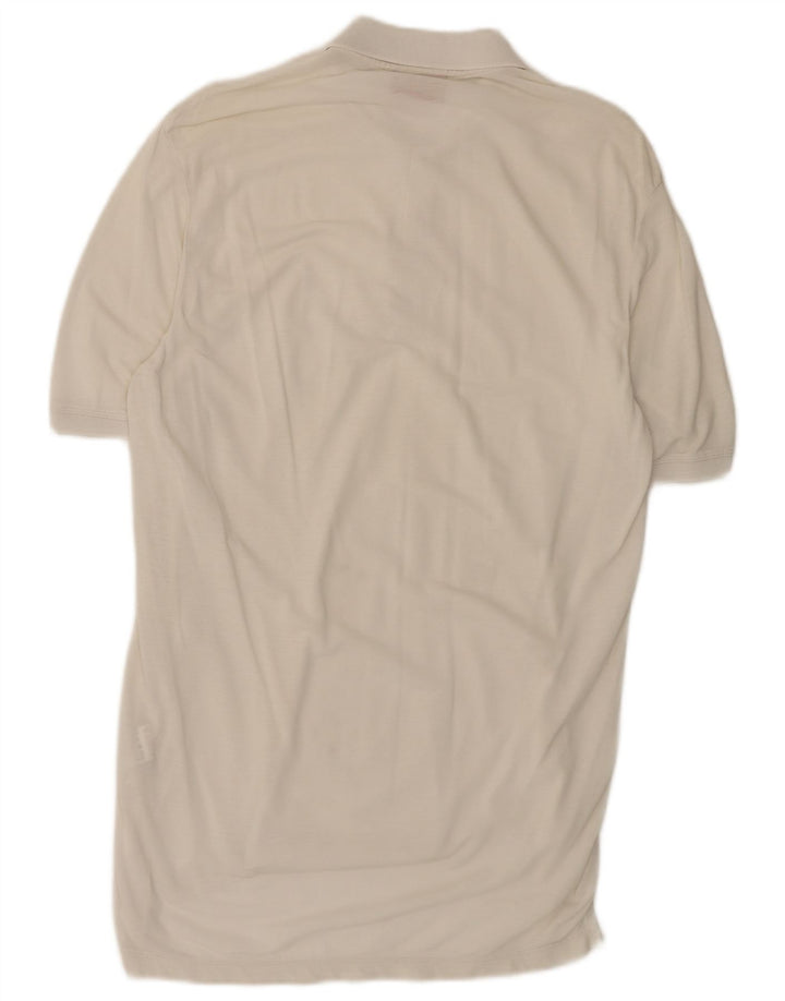 Męska koszulka polo Hugo Boss, mała, biała, bawełniana
