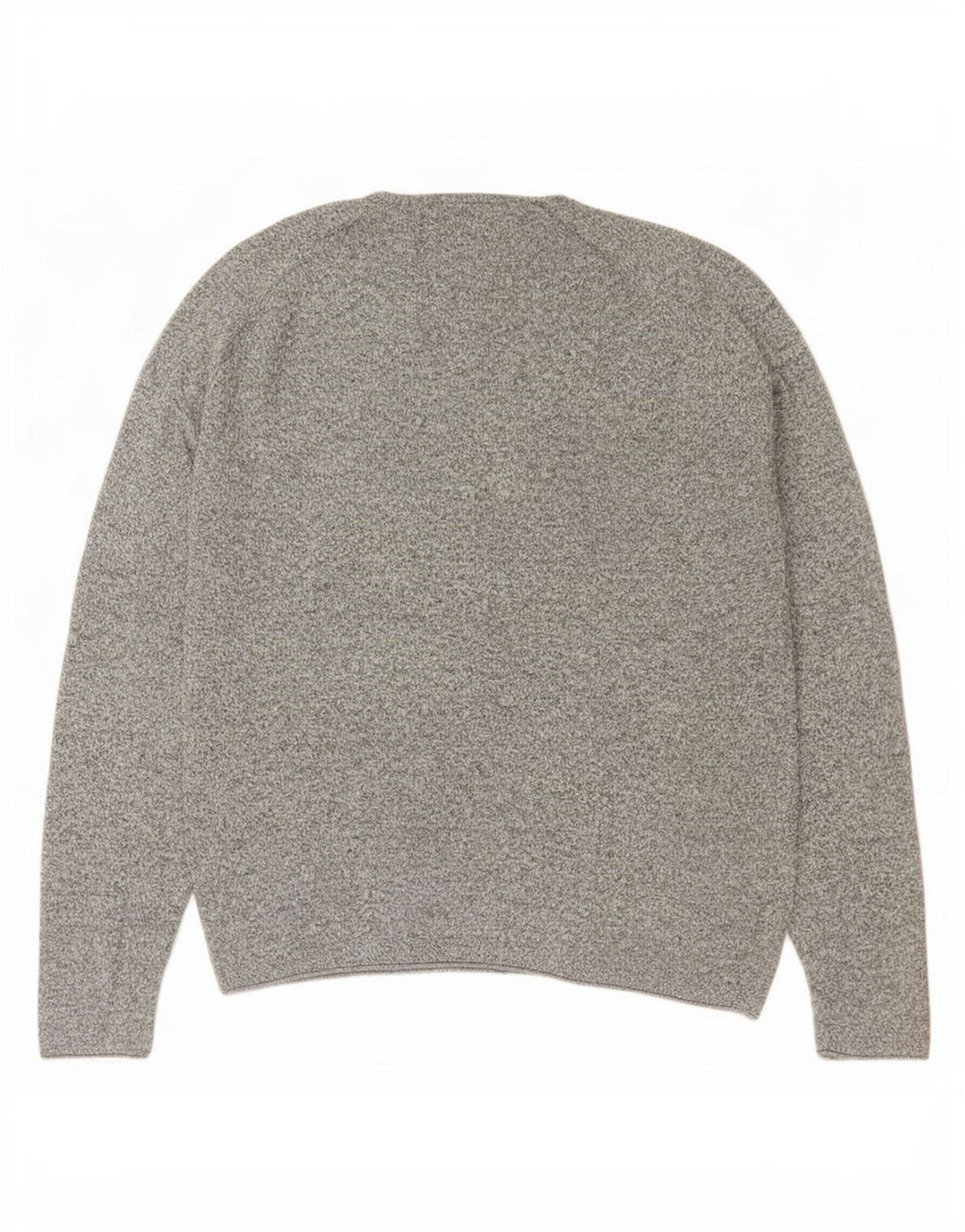 Męski sweter Zara z okrągłym dekoltem, duży, szary, nakrapiany