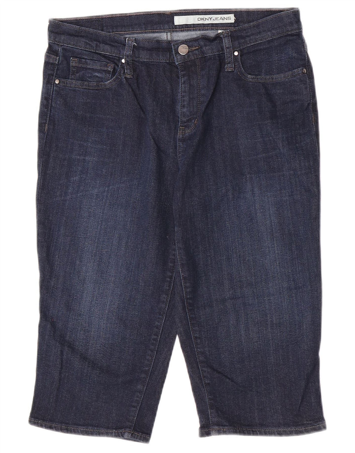 Damskie spodenki jeansowe Dkny US 8 Medium W30 Granatowa bawełna