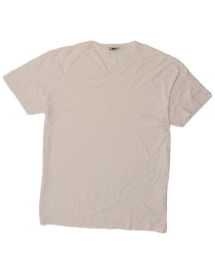 T-shirt męski Fila Top 2XL Biała bawełna