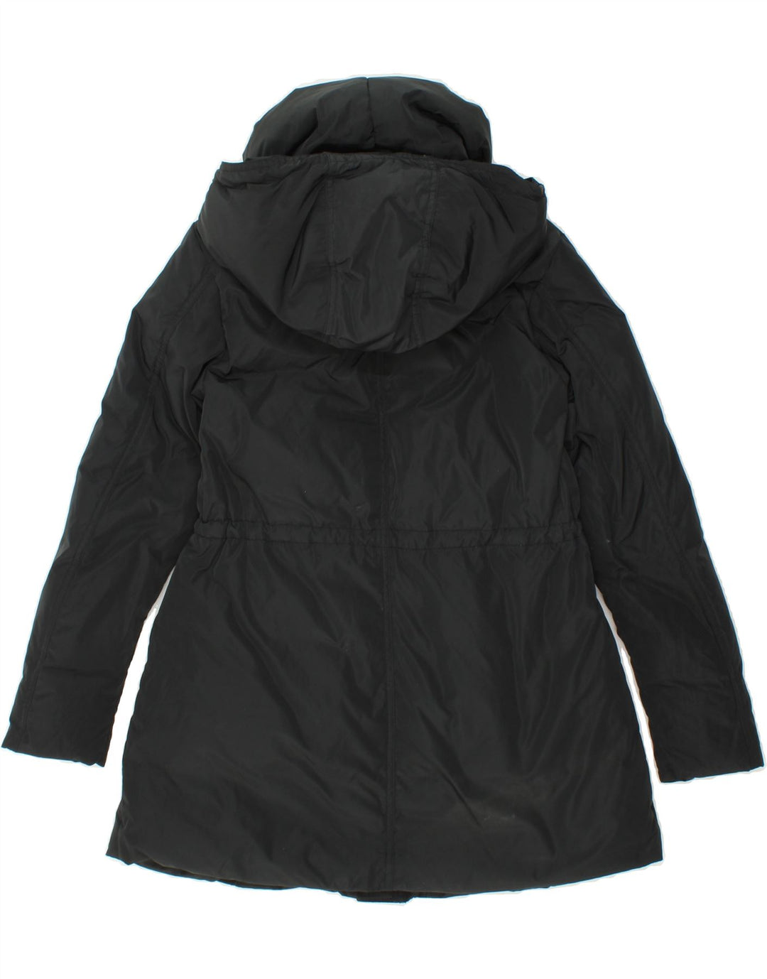 DKNY Womens Hooded Padded Jacket UK 6 XS Black Polyester Vintage Dkny and Second-Hand Dkny from Messina Hembry 