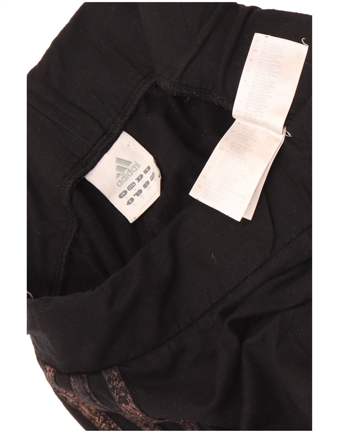 Legginsy damskie Adidas UK 10, małe, czarne, poliestrowe
