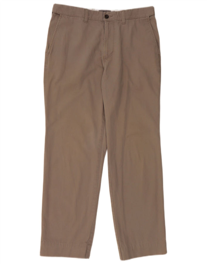 Damskie spodnie typu chino Regular Marks & Spencer W34 L29 Szara bawełna