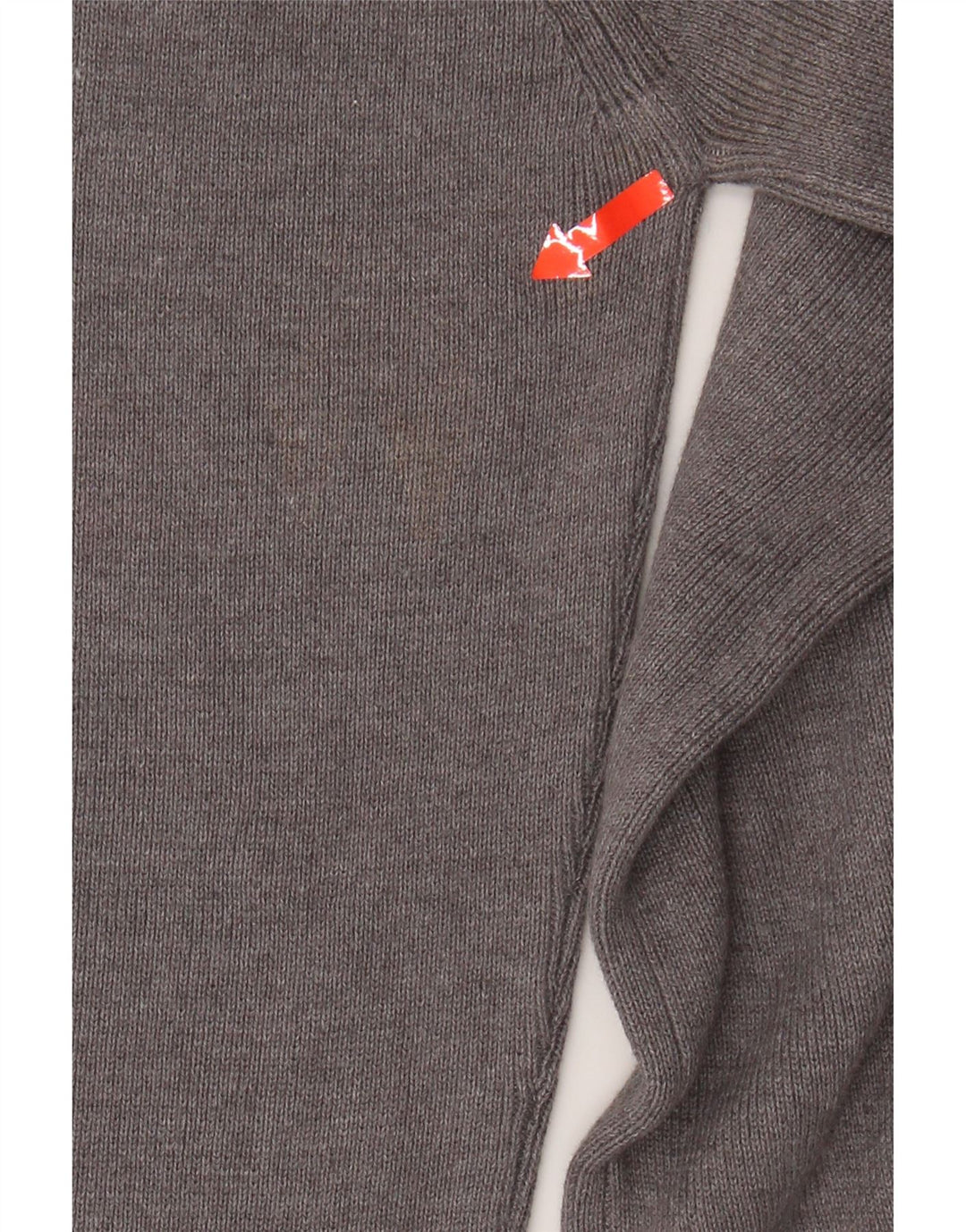 MARINA MILITARE Mens V-Neck Jumper Sweater Medium Grey Cotton Vintage Marina Militare and Second-Hand Marina Militare from Messina Hembry 