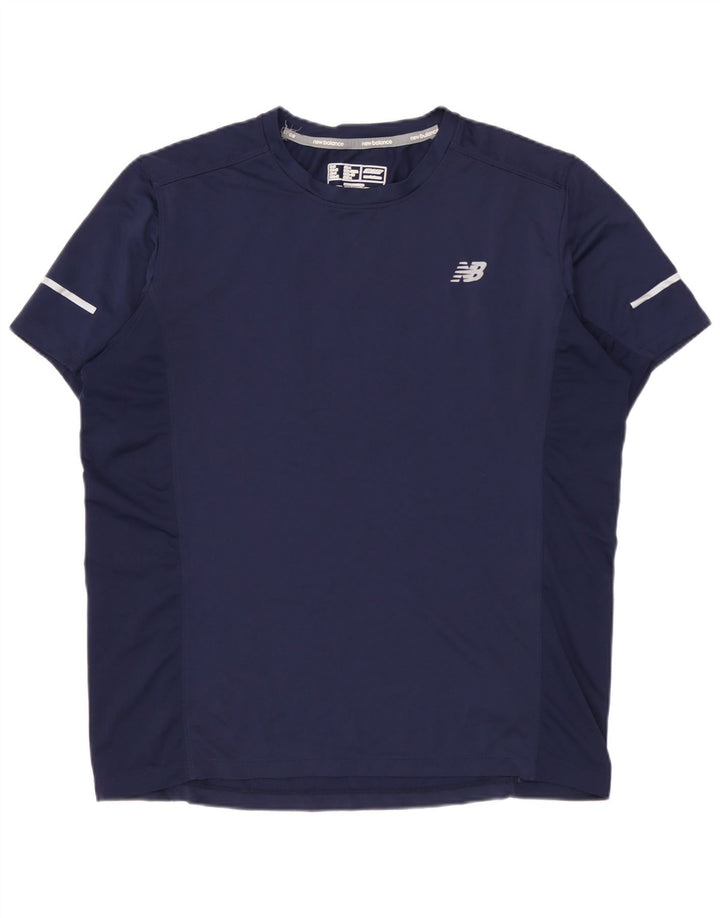 Koszulka męska NEW BALANCE Top średni granatowy poliester