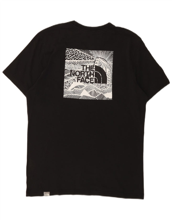 Męski T-shirt z grafiką The North Face, bawełniany, średni czarny