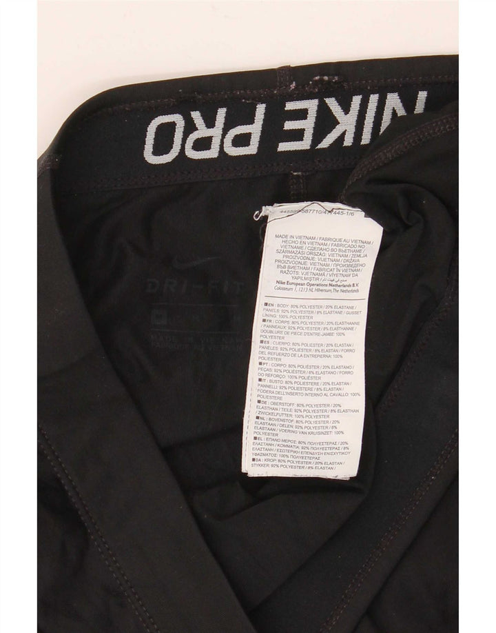 Damskie legginsy Nike Slim Fit UK 14, średnie czarne, poliestrowe, sportowe