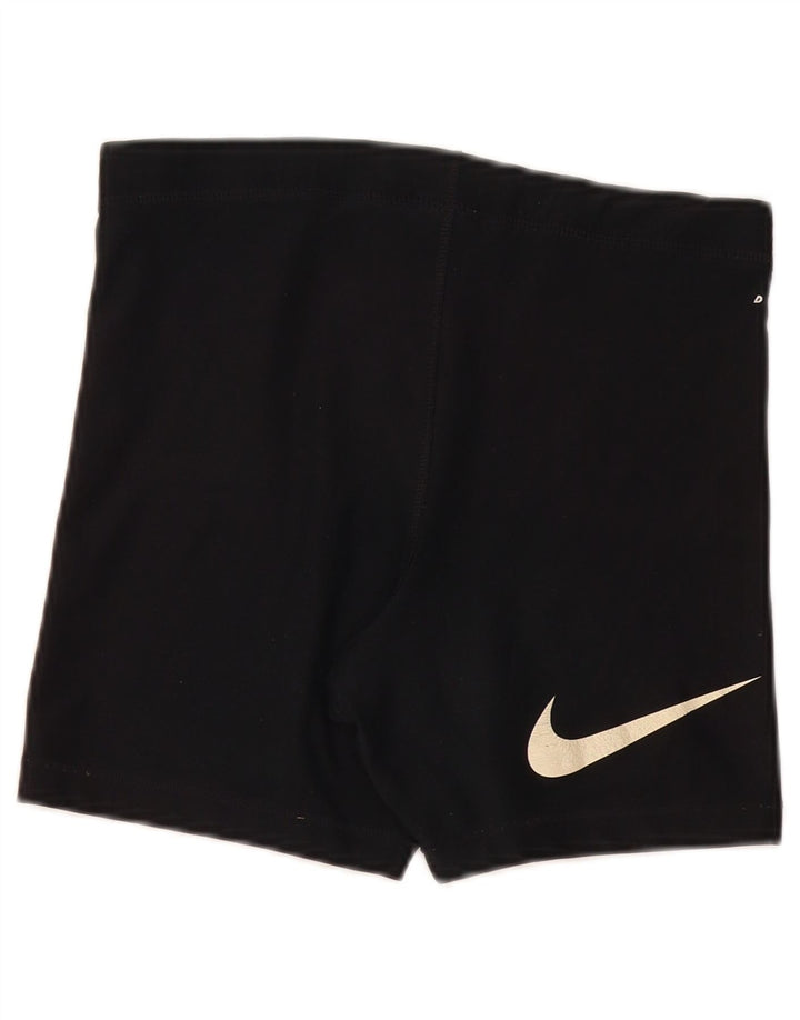 Damskie spodenki sportowe Nike Dri Fit Graphic US 4/6, małe, czarne, poliestrowe