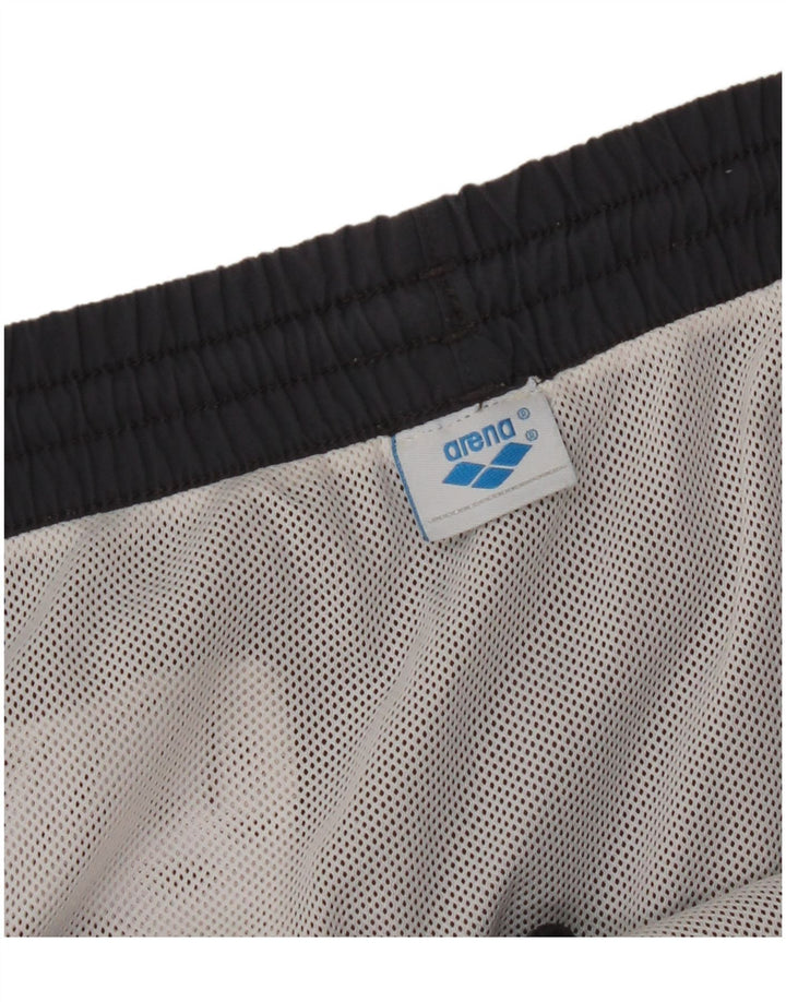 Męskie spodenki kąpielowe ARENA, duże, szare, z blokami kolorów