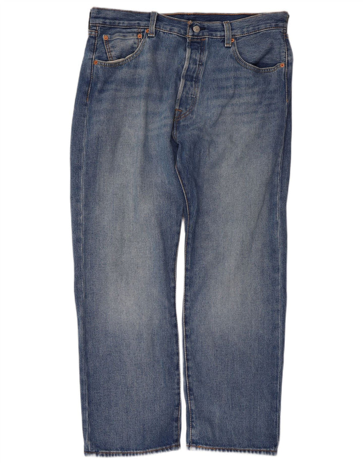 Męskie jeansy Levi's 501 Straight W36 L27 Niebieskie bawełniane
