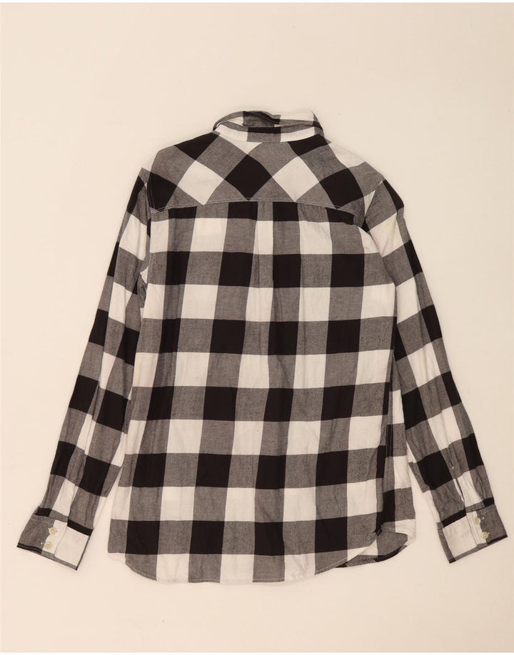 Koszula damska Eddie Bauer UK 10, mała, szara bawełniana kratka