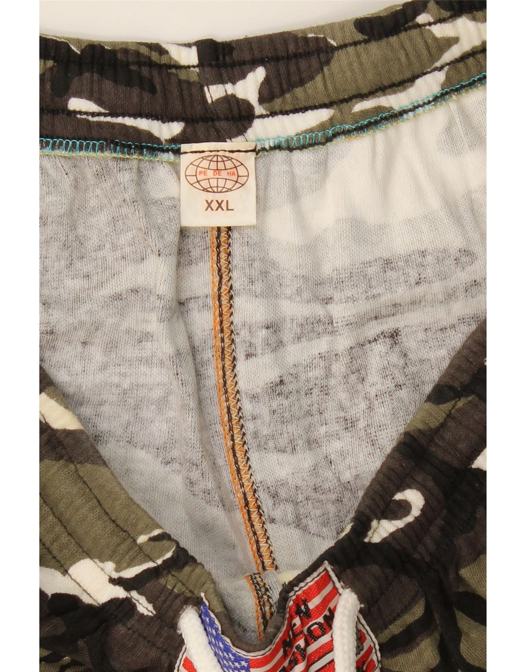 Męskie spodnie dresowe VINTAGE 2XL Zielony kamuflaż