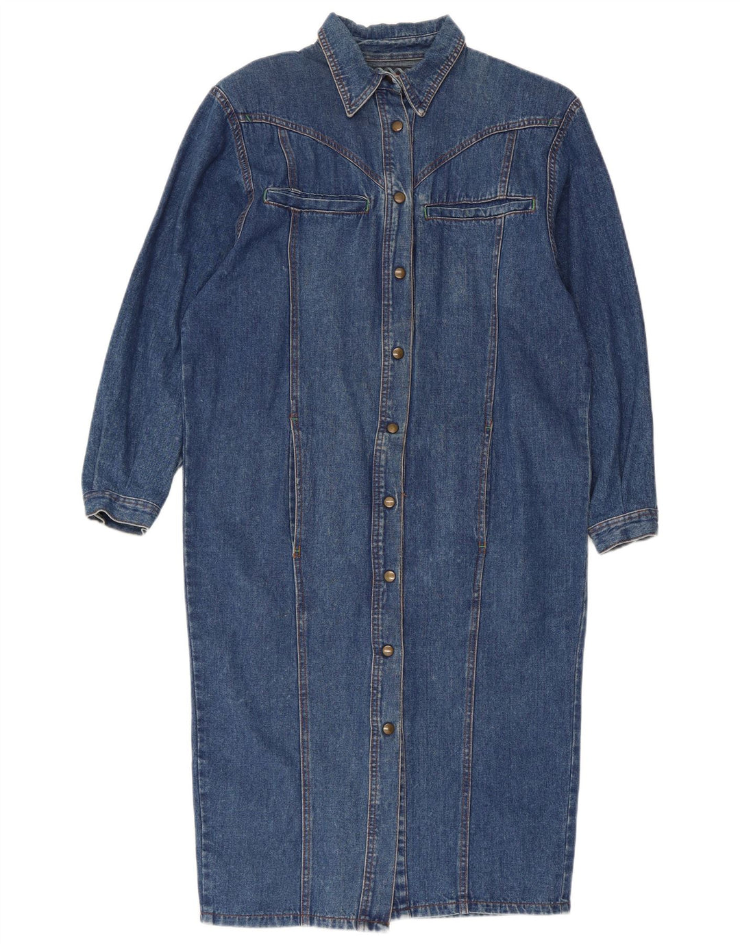 Damska sukienka jeansowa w stylu vintage, UK 14, średni niebieski
