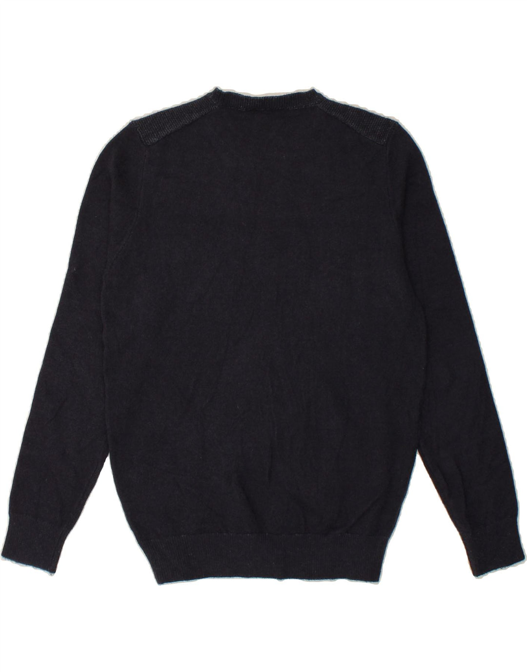 DACK'S Mens Crew Neck Jumper Sweater Medium Navy Blue Viscose Vintage Dack's and Second-Hand Dack's from Messina Hembry 