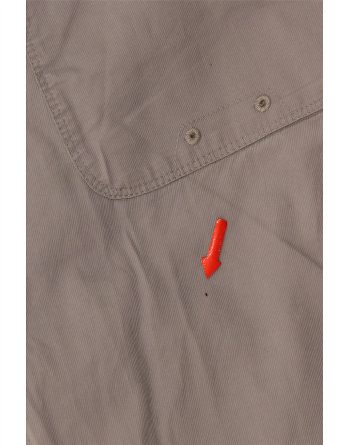 Marks & Spencer Damskie proste spodnie chino W44 L29 Szara bawełna