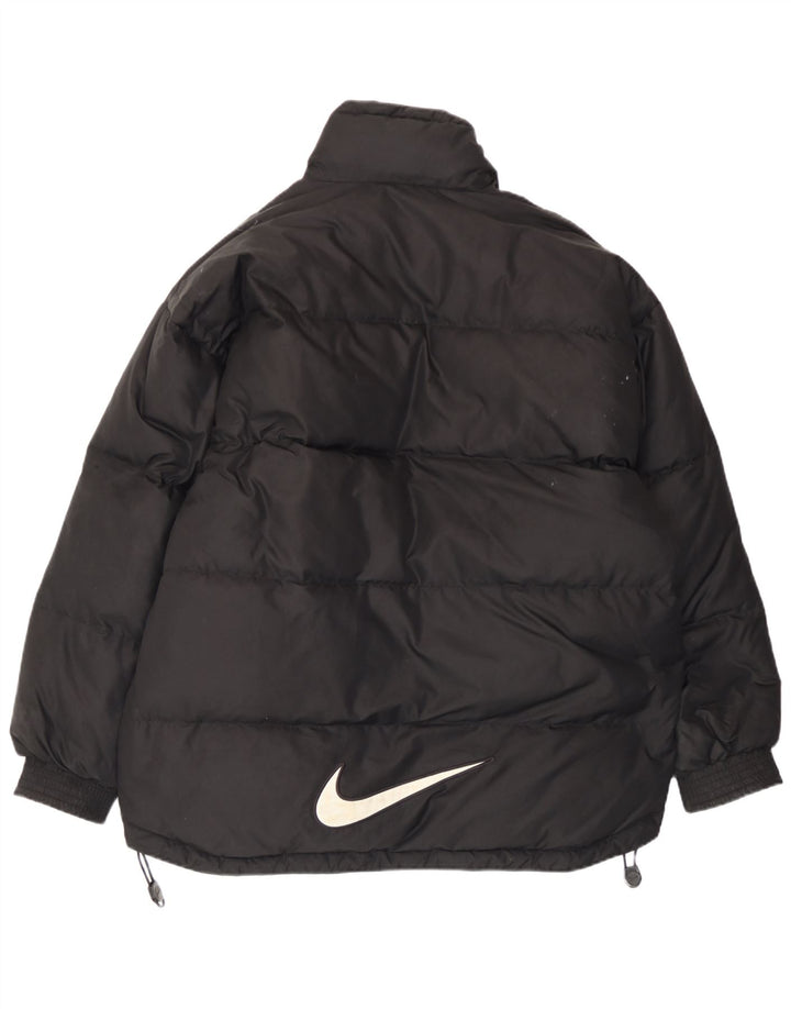 Męska wyściełana kurtka Nike Graphic Loose Fit UK 36/38 Mały czarny poliester