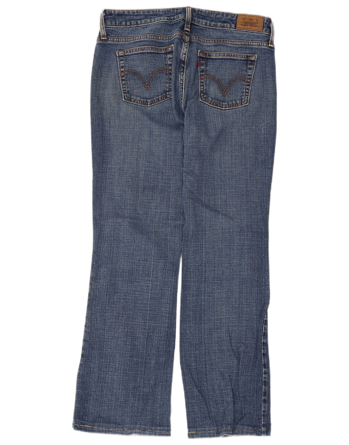 Damskie jeansy Levi's 545 Low Bootcut US 6 Medium W32 L28 Niebieska bawełna