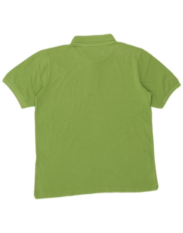 Męska koszulka polo Kappa, mała, zielona, bawełniana