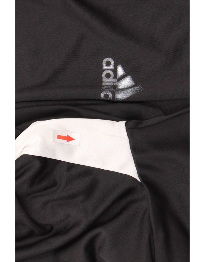 Męska koszulka Adidas Aeroready Top, mała, czarna, z poliestru z blokami kolorów