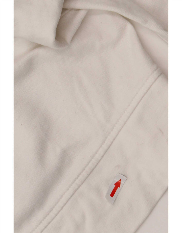 Męski sweter z kapturem Levi's z grafiką, średniej wielkości, biały, bawełniany